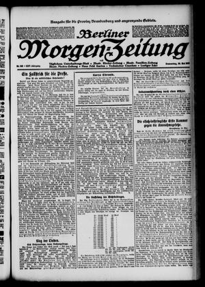 Berliner Morgen-Zeitung vom 29.05.1913