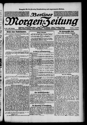 Berliner Morgen-Zeitung vom 01.06.1913