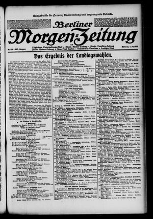 Berliner Morgen-Zeitung vom 04.06.1913