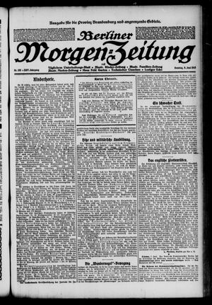 Berliner Morgen-Zeitung vom 08.06.1913