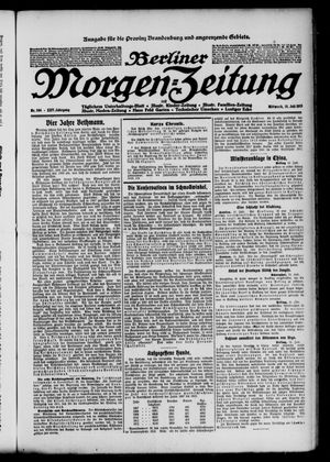 Berliner Morgen-Zeitung vom 16.07.1913
