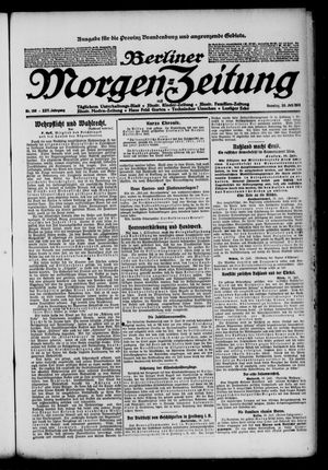 Berliner Morgen-Zeitung vom 20.07.1913