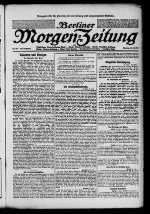 Berliner Morgen-Zeitung vom 22.07.1913