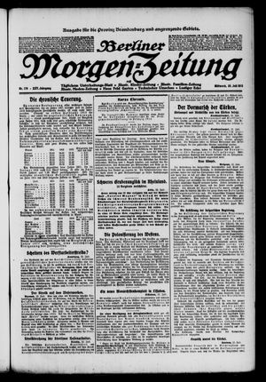 Berliner Morgen-Zeitung vom 23.07.1913