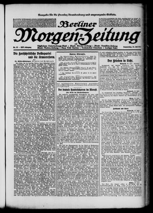 Berliner Morgen-Zeitung vom 24.07.1913