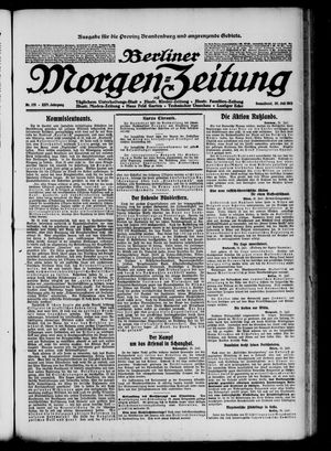 Berliner Morgen-Zeitung vom 26.07.1913