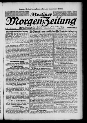 Berliner Morgen-Zeitung vom 05.08.1913