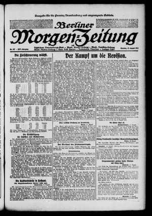 Berliner Morgen-Zeitung vom 12.08.1913