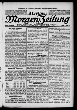 Berliner Morgen-Zeitung vom 15.08.1913