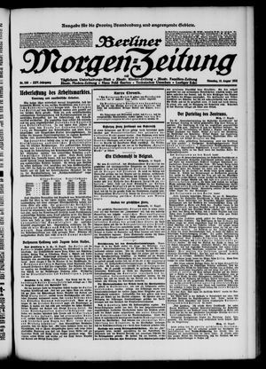 Berliner Morgen-Zeitung vom 19.08.1913