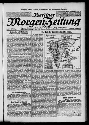 Berliner Morgen-Zeitung vom 21.08.1913