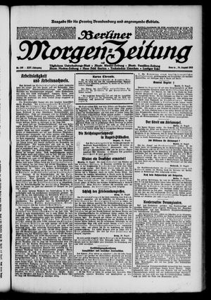 Berliner Morgen-Zeitung on Aug 24, 1913