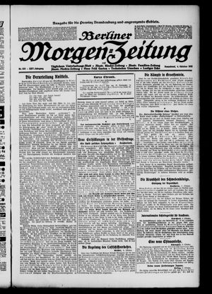 Berliner Morgen-Zeitung vom 04.10.1913