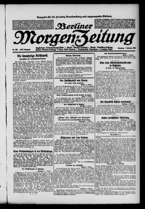 Berliner Morgen-Zeitung vom 07.10.1913