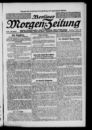 Berliner Morgen-Zeitung vom 09.10.1913