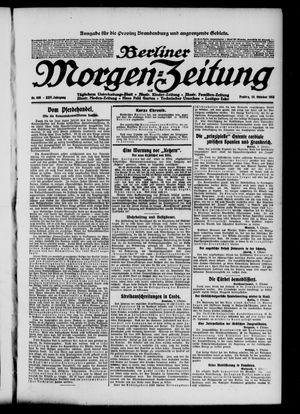 Berliner Morgen-Zeitung vom 10.10.1913