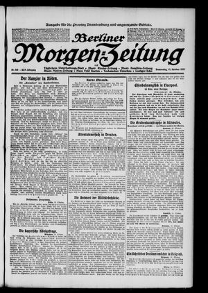 Berliner Morgen-Zeitung vom 16.10.1913