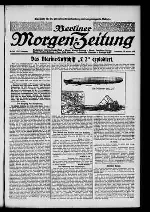 Berliner Morgen-Zeitung vom 18.10.1913