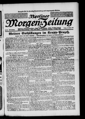 Berliner Morgen-Zeitung vom 31.10.1913