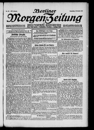 Berliner Morgen-Zeitung vom 06.11.1913
