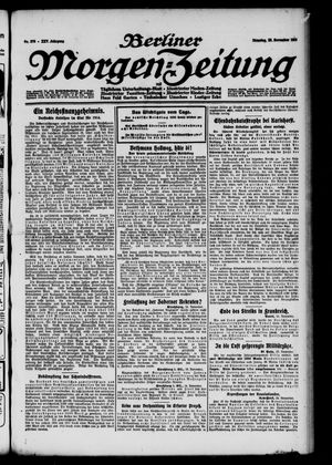 Berliner Morgen-Zeitung vom 25.11.1913