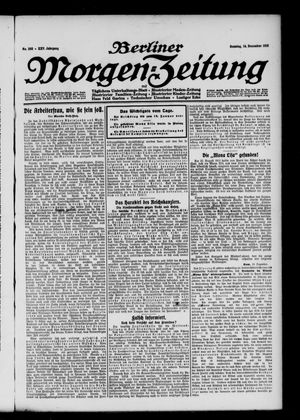 Berliner Morgen-Zeitung vom 14.12.1913