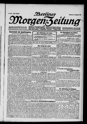 Berliner Morgen-Zeitung vom 31.12.1913