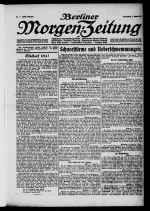 Berliner Morgen-Zeitung vom 01.01.1914