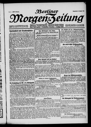 Berliner Morgen-Zeitung vom 03.01.1914