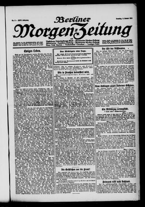 Berliner Morgen-Zeitung vom 04.01.1914