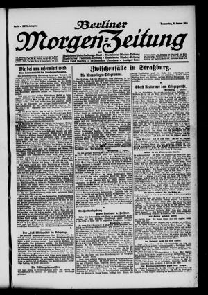 Berliner Morgen-Zeitung vom 08.01.1914