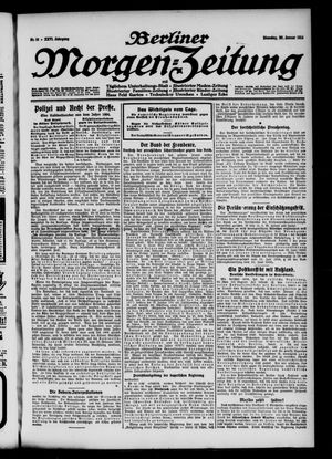 Berliner Morgen-Zeitung vom 20.01.1914
