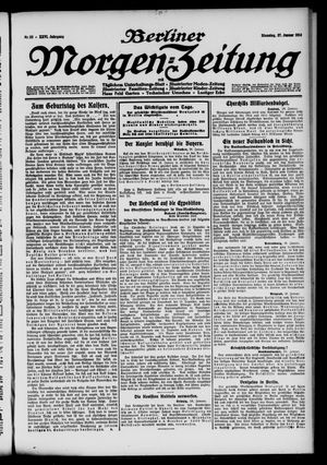 Berliner Morgen-Zeitung vom 27.01.1914