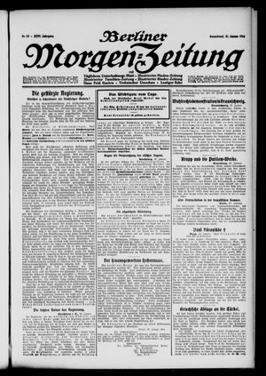 Berliner Morgen-Zeitung vom 31.01.1914