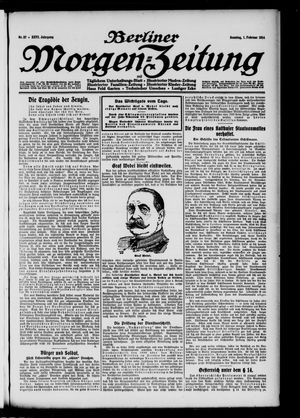Berliner Morgen-Zeitung on Feb 1, 1914