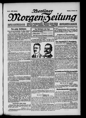 Berliner Morgen-Zeitung vom 03.02.1914