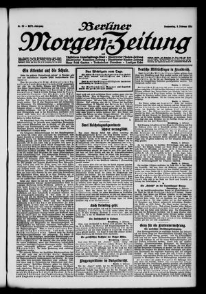Berliner Morgen-Zeitung vom 05.02.1914