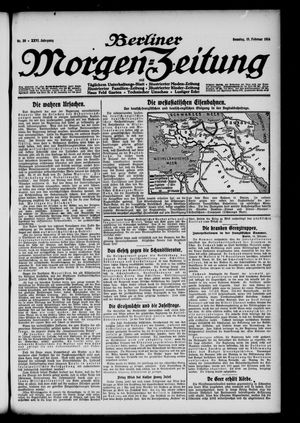 Berliner Morgen-Zeitung vom 15.02.1914