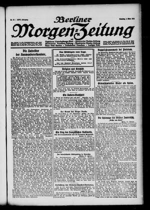 Berliner Morgen-Zeitung on Mar 1, 1914