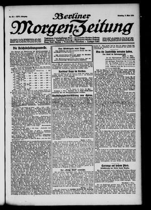 Berliner Morgen-Zeitung on Mar 3, 1914