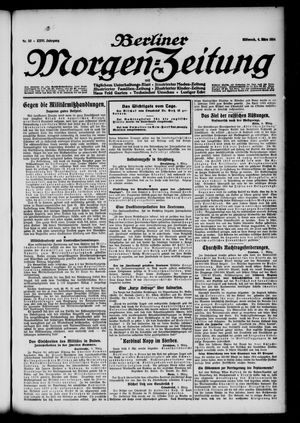 Berliner Morgen-Zeitung on Mar 4, 1914