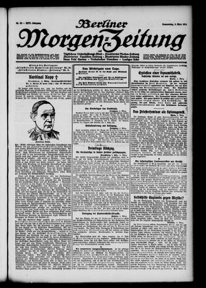 Berliner Morgen-Zeitung on Mar 5, 1914
