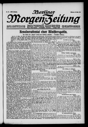 Berliner Morgen-Zeitung vom 18.03.1914