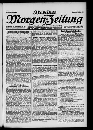 Berliner Morgen-Zeitung vom 21.03.1914