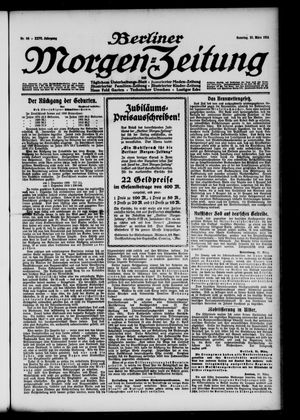 Berliner Morgen-Zeitung on Mar 22, 1914