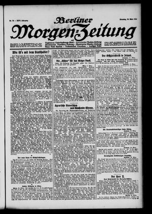 Berliner Morgen-Zeitung vom 24.03.1914