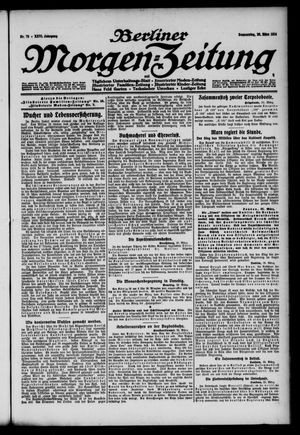 Berliner Morgen-Zeitung on Mar 26, 1914