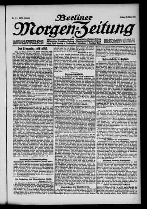 Berliner Morgen-Zeitung vom 27.03.1914