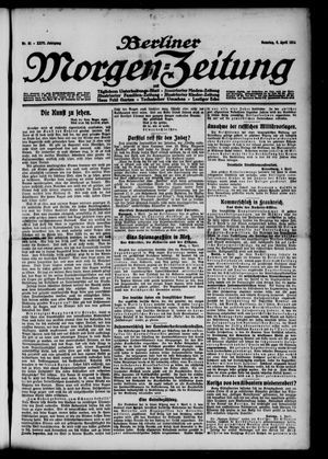 Berliner Morgen-Zeitung vom 05.04.1914