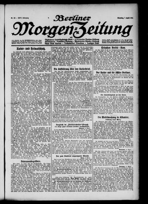 Berliner Morgen-Zeitung vom 07.04.1914